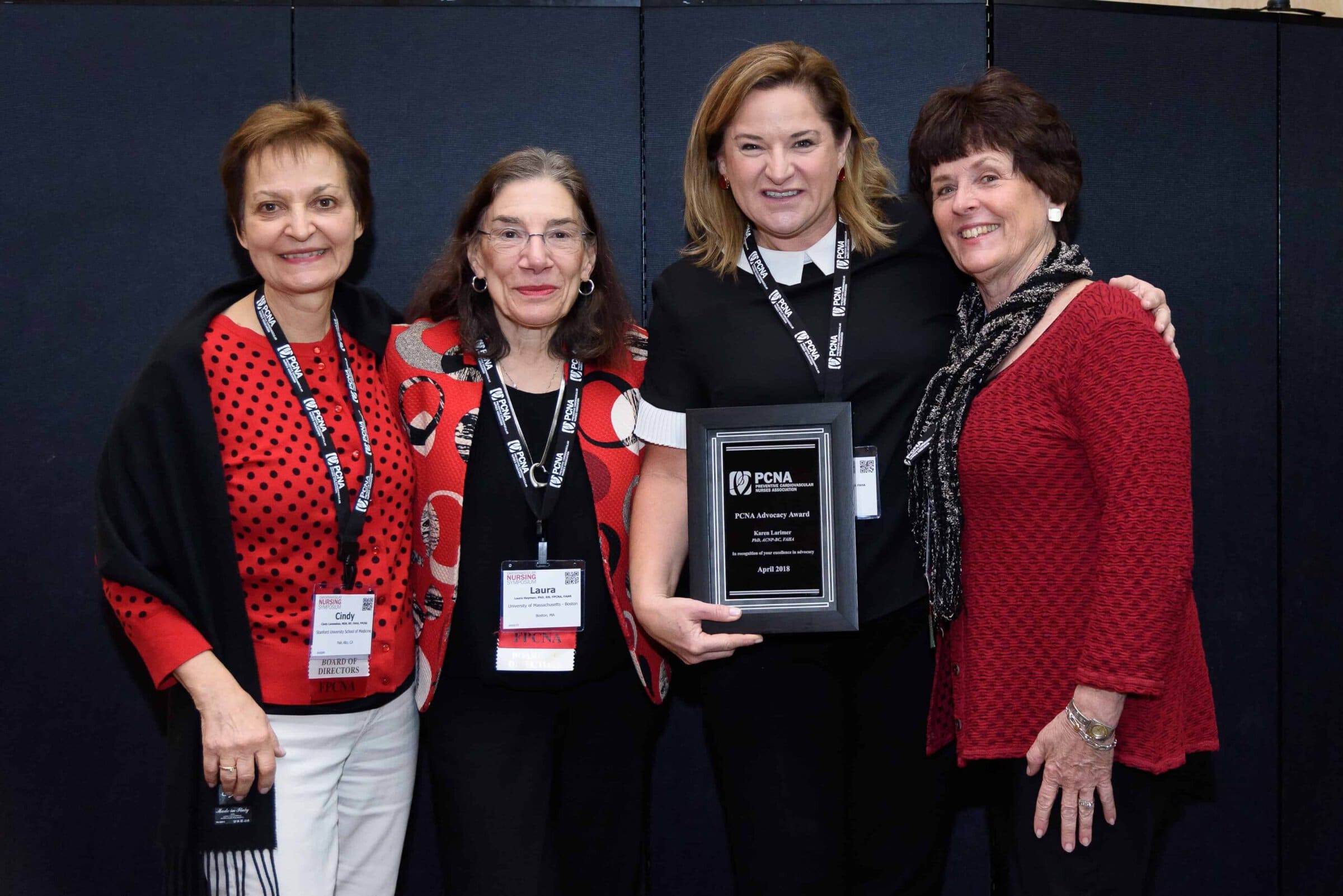 2018 Advocacy Award Winner Karen Larimer with members of the Advocacy Committee 2018 Advocacy Award Winner Karen Larimer with members of the Advocacy Committee