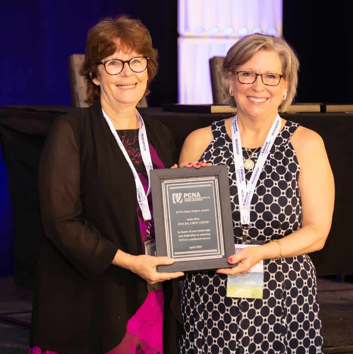12ba66ec-c8c4-4630-bb42-df4f7495f0aa PCNA President Eileen Handberg with 2023 Heart Failure Award winner Anita Rich
